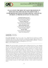 Social media social media continues to be a huge driver of online purchasing decisions. Pdf Evaluation The Role Of Sales Promotion In Influencing Impulse Buying Behavior A Comparison Between International And Local Tourist At Premium Outlet In Malaysia