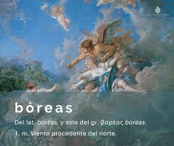 Real Academia Española - #PalabraDelDía | bóreas Los nombres de los vientos  se escriben con minúscula: «austro», «bóreas», «céfiro»… Solo van con  mayúscula si se refieren al personaje mitológico que les da