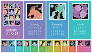 You should feel empowered to make some moves when it comes to your love life. Calendar 2020 Zodiac Signs Aquarius Libra Leo Taurus Cancer Pisces Virgo Capricorn Sagittarius Aries Gemini Scorpio Stock Vector Illustration Of Calendar Creative 146060774
