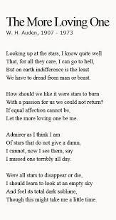 The More Loving One Wh Auden Poetry Words Literature Quotes Poetry Quotes