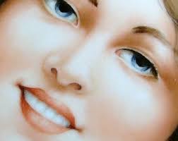 NORM KELLEY Hand Painted Portrait of Evelyn Nesbit "Gibson Girl"