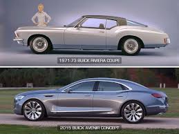 Buick Riviera Coupe 1871 And Avenir Concept 2015 Profile Buick Riviera Buick Avenir Buick