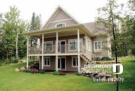 A charming craftsman with a walkout basement. Best Simple Sloped Lot House Plans And Hillside Cottage Plans