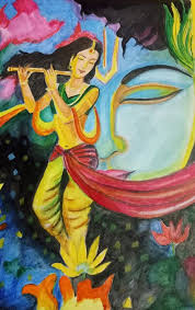 Radha Krishna Prakrish Paintings Prints Religion Philosophy Astrology Hinduism Artpal People sitting on the floor of hare krishna temple of understanding before praying. radha krishna prakrish paintings