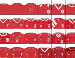 Jerseys, uniforme y playeras del liverpool fc. Pin On Football Kit History