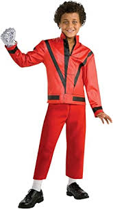 Some of the proceeds will ben. Amazon Com Michael Jackson Costume Child S Thriller Red Jacket Costume Toys Games