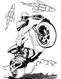 Le coloriage de moto est ici à l'honneur ! Moto Coloriage 100 Meilleures Images Imprimer Gratuitement