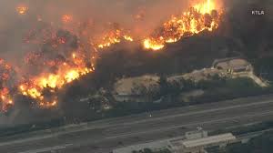 New blaze erupts in tony Bel-Air area of Los Angeles
