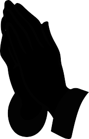 Praying Hands Silhouette Black Background Wallpaper Black Colour Background Plain Black Background