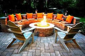 Darlee elisabeth 7 piece cast aluminum patio fire pit dining set w/ 60 inch round table. Top 60 Best Outdoor Fire Pit Seating Ideas Backyard Designs