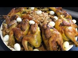 عراضة مغربية طبق راقي سفة الشعرية بالحمام والكوكلي قدمتو بطريقة فاخرة sefa be le hemame youtube food chicken meat