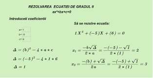 În matematică, ecuația algebrică de gradul al doilea este o ecuație polinomială de gradul doi. Plan De LecÈ›ie EcuaÅ£ia De Gradul Al Ii Lea Geogebra