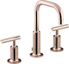 Premium material for durability and reliability. Kohler Purist Widespread Bathroom Sink Faucet With Low Lever Handles And Low Gooseneck Spout Wayfair