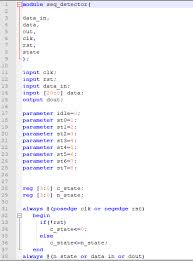 A sequence detector is a sequential state machine. Sequence Detector Designed Verilog Programmer Sought