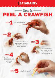 How To Peel A Crawfish Crawfish Boil Party How To Eat Crawfish Crawfish Recipes