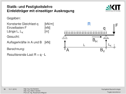 Dies geschieht, indem die streckenlast statik die resultierende kraft im ebenen krftesystem. Statisch Bestimmte Tragsysteme Pdf Kostenfreier Download