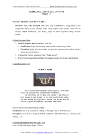 Text of contoh soal descriptive text. Pdf Reading Genre Descriptive Text Afgan Novita Academia Edu