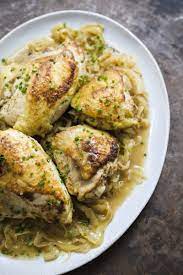 Senegalese Braised Chicken With Onions And Lime Chicken Yassa Recipe Braised Chicken Chicken Recipes Chicken Yassa Recipe