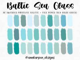 Baltic Sea Glass Procreate Palette 30