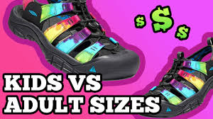 Keen Adult Vs Kid Shoe Size Comparison Ayda Walsh Ayda Net