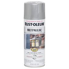 Rust Oleum Stops Rust Gloss Silver Metallic Spray Paint Net Wt 11 Oz In The Spray Paint Department At Lowes Com
