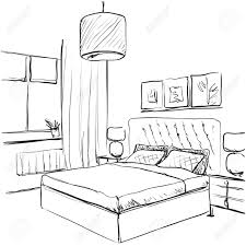 By adminposted on november 5, 2020september 24, 2020. Bedroom Interior Sketch Hand Drawn Furniture Royalty Free Cliparts Vectors And Stock Illustration Image 77663241