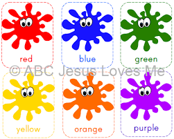 Coloring pages for toddlers, preschool and kindergarten. Free Abcjesuslovesme Printable Color Flashcards Color Flashcards Teaching Colors Learning Colors Activities