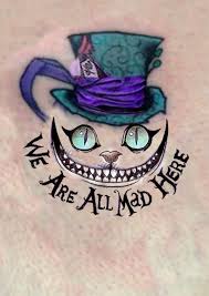 Cheshire Cat Alice Wonderland We Are All Mad Here Enzo Gigante Mad Hatter Alice In Wonderland Drawings Wonderland Tattoo Cheshire Cat Tattoo