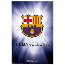 Fcb museum tauchen sie ein in die geschichte erfahren sie mehr auf der website unseres museums. Fc Barcelona Club Logo Poster Blau Reinders