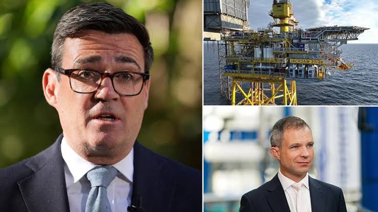 Andy Burnham urged to end North Sea drilling 'dither' as he prepares for major Scotland visit | Daily Mail Online