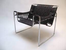 Completed Woven Upholstery Re Design Of Breuer S Iconic B3 Wassily Chair Pattie Lee Becker Wassily Chair Breuer Wassily Chair Iconic Furniture Design