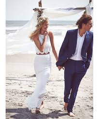 See The Most Beautiful Nontraditional Wedding Dresses From Bohemian Styles Beach Wedding Groom Attire Casual Beach Wedding Dress Nontraditional Wedding Dress