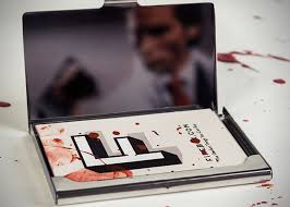 The story is told in the first person by patrick bateman, a serial killer and manhattan businessman. American Psycho Patrick Bateman Business Card Holder Hiconsumption