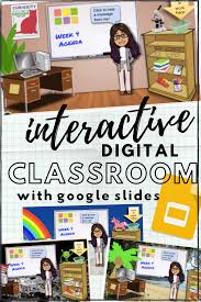 Once your bitmoji avatar is. Make A Bitmoji Virtual Classroom With Google Slides Teach Every Day Interactive Classroom Bitmoji Virtual Classroom Digital Classroom