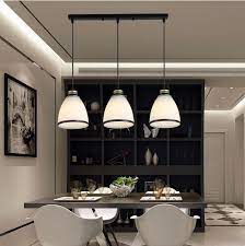 Lukloy Modern Minimalist Set Of 3 Kitchen Island Dining Room Glass Pendant Light Bar Restaurant Dinning Table Wh Glass Pendant Light Dinning Table Bar Lighting