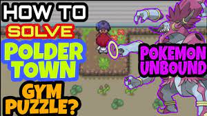 POLDER TOWN GYM PUZZLE SOLVED[]POKEMON UNBOUND[]DEFEATING GYM LEADER  TESSY[] - YouTube