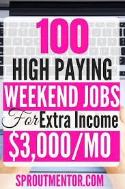 Looking For A Weekend Job Or In Other Words Do You Want A Part Time Side Hustle You Can Do During Your Spare T Weekend Jobs Work From Home Jobs Data Entry