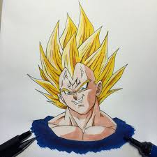 One Day One Sketch Number 16 Majin Vegeta 1day1sketch Draw Drawing Illustration Picture Art Graphic Picof How To Draw Hands Illustration Drawings