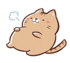 お腹いっぱいな猫