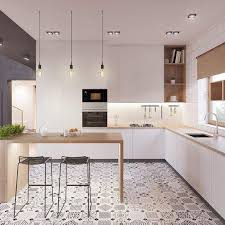 ¿cuál es el mejor suelo para tu cocina? Cocina Luminosa Suelo Ceramicas Cocinas Kitchen White Blanca Moderna Modern Minimalis Decoracion De Cocina Moderna Diseno De Cocina Decoracion De Cocina
