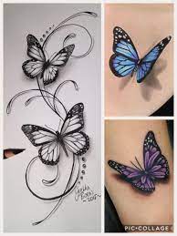 Butterfly Tattoo Outlines For Women Ink Blacktattoo Tattoo Realistic Butterfly Tattoo Butterfly Tattoos For Women Butterfly Tattoo Designs