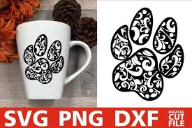 Dog Paw Mandala Svg Dog Svg Mandala Dog Svg Pet Lover 352422 Cut Files Design Bundles
