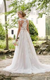 Romantic Cap Sleeve Wedding Dress With Cameo Back Stella York Wedding Dress Cap Sleeves Wedding Dresses Romantic Wedding Dress Lace