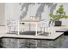 Stern Gartentisch Tischsystem Aluminium Weiss Silverstar Dekor Tundra Braun 200x100 Cm Kaufen Im Borono Online Shop Gartentisch Dekor Tisch