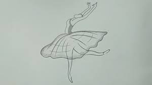 How to draw a trees park with pencil for beginners step by step very easy. Cool Pencil Drawing A Dancing Girl For Beginners Easy Youtube