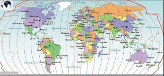 World Time Zone Map Pdf Free Printable World Time Zone Map With Countries In Pdf - Blank World Map  In 2022 | Time Zone Map, World Time Zones, Map