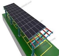 BIPV Waterproof Solar Carport with steel made