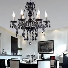 Create with a hanging plant basket and some crystal garlands. Black Crystal Chandelier France Design K9 Lustre Fixture 6 Heads Diy Art Chandeliers Lights Candle Flame Pendant Lamp Warm Light Chandelier Lighting Chandelier Lighting Designdesigner Chandelier Lighting Aliexpress