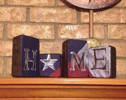 Display your spirit with officially licensed texas office supplies, home furnishings, and more from the ultimate sports store. Buy Handmade Mantle Decor Texas Home Wood Blocks Made To Order From Made For You Art Custommade Com
