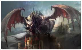 Burning angel dragon wings, dark atmospheric mood, fantasy background. Desfoli Wandtattoo Drache Burg Fantasy Dragon Schloss R0624 Online Kaufen Otto